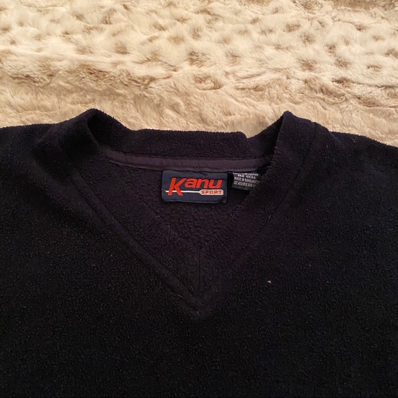 Men’s Kanu Sport V Neck Black Fleece XL - Picture 2 of 5